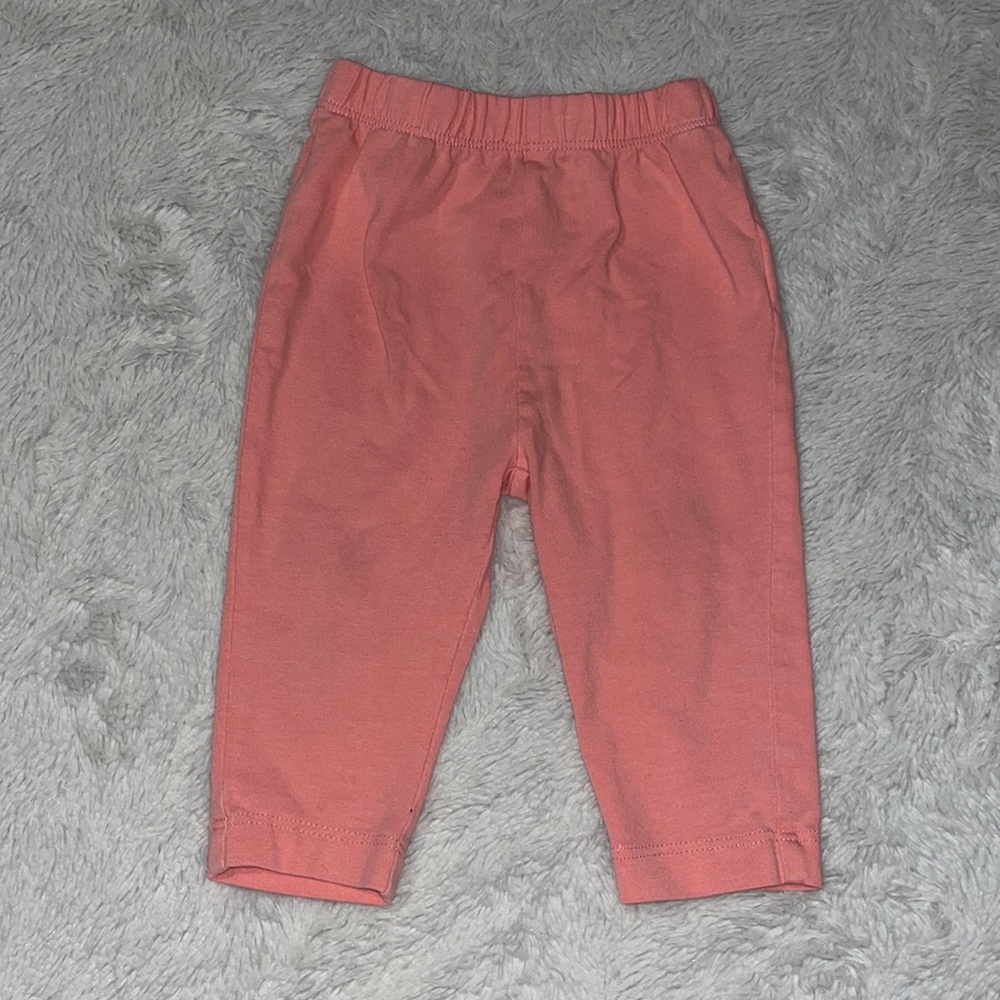 (3 for $10) joe fresh pink leggings 3-6 months bay girl clothing